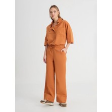 Wrangler Normal Bel Geniş Fit Kahve Kadın Pantolon W241596220-LOOSE Pantolon