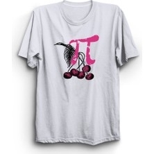 The Fame Cherry Pi, Pi Sayısı ve Kiraz, Mizah Tasarım Baskılı, %100 Pamuk Tişört