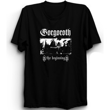The Fame Gorgoroth, The Beginning, Rock Metal Müzik Grubu Baskılı, %100 Pamuk Tişört