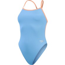 Speedo Solid V Back Kadın Mayosu (Mavi)