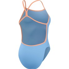 Speedo Solid V Back Kadın Mayosu (Mavi)