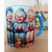 Mugs And Love Koyu Sohbet Vintage Baskı Büyük Boy Kupa