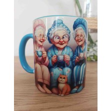 Mugs And Love Koyu Sohbet Vintage Baskı Büyük Boy Kupa