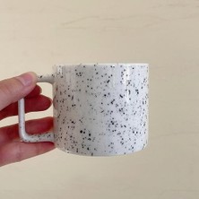 Haitn Yaratıcı Nordic Kupa Ins Kare Handgrip Bardaklar Seramik Kupalar Kahve Kupa Süt Çay Bardağı Drinkware | Kupalar (Siyah) (Yurt Dışından)