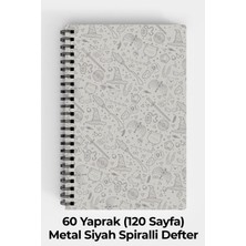 Anime Marketi Harry Potter Temalı A5 Spiralli Sert Kapak Defter 120 Yaprak