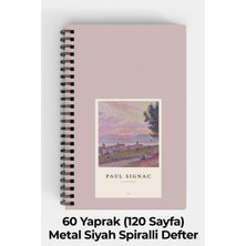 Anime Marketi Paul Signac Sanat Tasarımlı A5 Spiralli Sert Kapak Defter 120 Yaprak