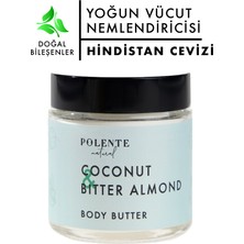 Polente Natural Hindistan Cevizi & Acı Badem Body Butter Yoğun Vücut Nemlendiricisi (100 ml)