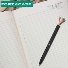 Forzacase Termoderi Kapaklı Kanguru Defter + Ikili Elmas Taşlı Metal Tükenmez Kalem- FC557