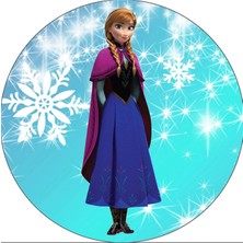 Letbil Reklam Elsa Frozen Etiketi, 4,5 cm - 40 Adet Opak Etiket