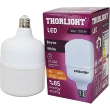 Go İthalat THORLIGHT 40W E27 TORCH T-SHAPE BEYAZ LED AMPUL T-40B