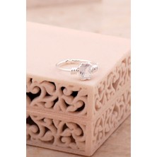 Sümer Telkari Kuvars Gümüş Baget Yüzük 5777