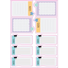 Elchee Wear Colour Kid 800 14 Sayfa Eğlenceli Çıkartma - Planner ve Gift Stickers