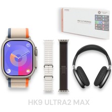 Bubitechh Hk9 Ultra 2 Max Akıllı Saat 49M 3 Kordon Kulaklık Hediyeli