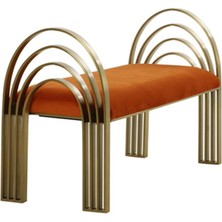 Püff Konsept Giza Gold Metal Bench
