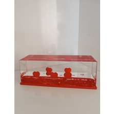 Efna Store Batmayan Yıldızlı Aşk Kalpleri Akvaryum Içinde Lüks Hediyelik,dekorafij Obje, 14X5X4 cm
