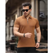 Wenteks Yarım Fermuarlı Polo Yaka T-Shirt