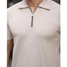 Wenteks Yarım Fermuarlı Polo Yaka T-Shirt