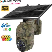 Wificam 3 Mp Full Hd 4g Solar Sim Kartlı Mini Kamuflaj Kamera