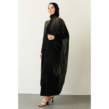 Ahsen Dubaı Abaya Siyah - 2