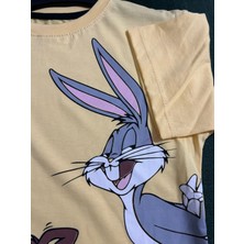 Lessa Sortlu Pamuklu Penye Alt Üst Takım Sarı
