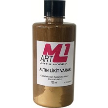 M1 Art Gümüş - Altın  Likit Varak 120.ML x 2 Adet