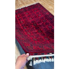 Türkmen Rug El Dokuma Afgan Bilicik Halısı