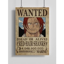 Poster City One Piece Anime Sganks Wanted Posteri - Çerçevesiz Parlak Fotoğraf Kağıdı