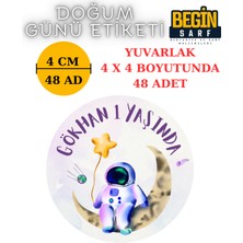 Begin Sarf 3 cm 4 cm 5 cm 6 cm Doğum Günü Hatırası Etiketi Kendinden Yapışkanlı Yuvarlak Etiket