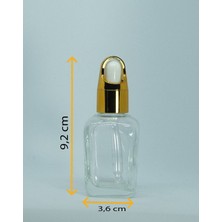 Boş Damlalıklı 35 ml (10 Adet) Özel Gold Şişe