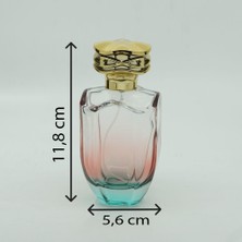 Parfüm Şişesi 100 ml 2 Adet Çift Renkli Oval Model