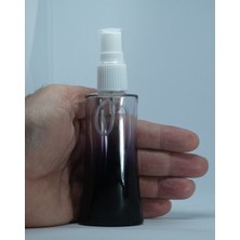 Boş Parfüm Şişesi 50 ml (10 Adet) Şeffaf Kapaklı Siyaheyfel Boş Şişe