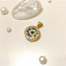 Altın Ofisi Göz Boncuklu Kolye Ucu 14 Ayar Altın  Hd Videolu