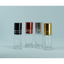 Boş Parfüm Şişesi 3 ml (10 Adet) Siyah Kapaklı Roll-On Boş Şişe
