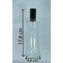 Boş Parfüm Şişesi 100 ml (10 Adet) Siyah Kapak Plastik Valf Eyfel Boş Şişe