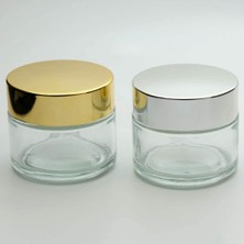 D&B Boş Krem Kavanozu 100 ml (2 Adet ) Şeffaf Boş Şişe