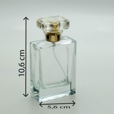 Parfüm ve Kolonya Şişesi 50 ml 3 Adet Dolgulu Özel Kolay Kapama Cam Şişe