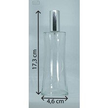 Boş Parfüm Şişesi 100 ml (5 Adet) Gri Kapak Plastik Valf Eyfel Boş Şişe