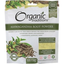 Organic Traditions Asvaganda Root Powder 40 Servis (200 Gr) Usa