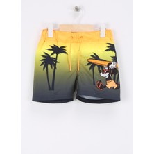 Name It Turuncu Erkek Şort Mayo Nmmmack Mıckey Long Swımshorts Wdı