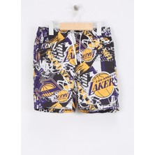 Name It Siyah Erkek Şort Mayo Nkmmaxton Nba Swımshorts Ous