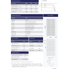 Wos Enerji  Bifacial Güneş Paneli Half Cut 550W Watt Perc 144 Hücreli Solar Panel (Çift Yönlü )