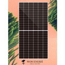 Wos Enerji  Bifacial Güneş Paneli Half Cut 550W Watt Perc 144 Hücreli Solar Panel (Çift Yönlü )