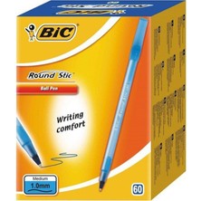 Bic Round Stic Tükenmez Kalem Mavi 60'Lı Kutu