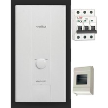 Veito Blue E 380 Volt 3 Faz Ani Su Isıtıcı 21 Kw - Merkezi Sistem Sıgorta ve Kutusu Dahılpaket