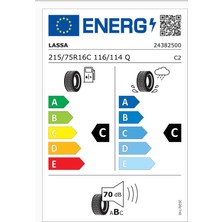 Lassa 215/75 R16C 116/114Q Transway 10Pr C-C-70 Yaz Hafif Ticari Yaz Lastiği (Üretim Yılı: 2024)