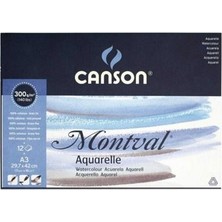 Canson Montval Suluboya Defteri (A3) 300gr 12 Sayfa