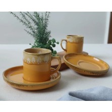 Keramika 2 Kişilik Kahve Fincan Takımı 4 Parça Reaktif Shızen