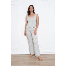 Confeo Kadın Viskon Geniş Askılı Pijama Takım