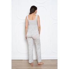 Confeo Kadın Viskon Geniş Askılı Pijama Takım