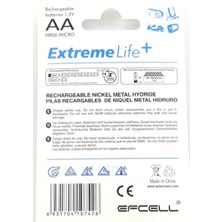 Efcell 1100 Mah Şarjlı Kalem Pil 2'li Blister EF1100